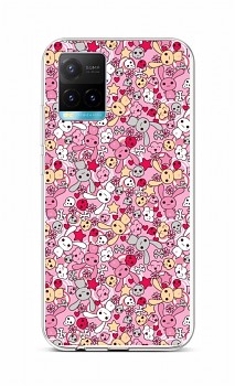 Zadní silikonový kryt na Vivo Y33s Pink Bunnies